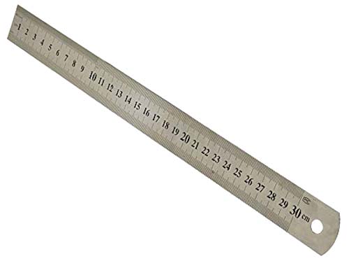 ابزار اندازه‌گیری میلی متر و اینچ 30 سانتی متر مستقیم